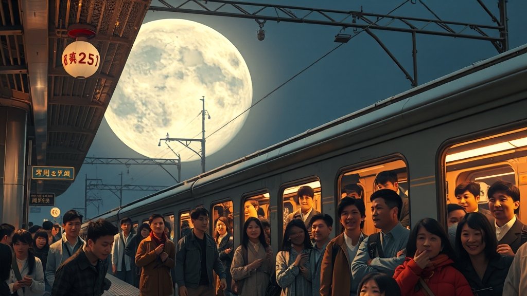 추석 연휴 개요 및 예매 중요성 강조 (realistic 스타일)