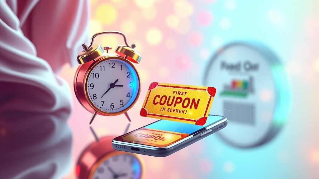 쿠폰 발급 방법 (illustration 스타일)