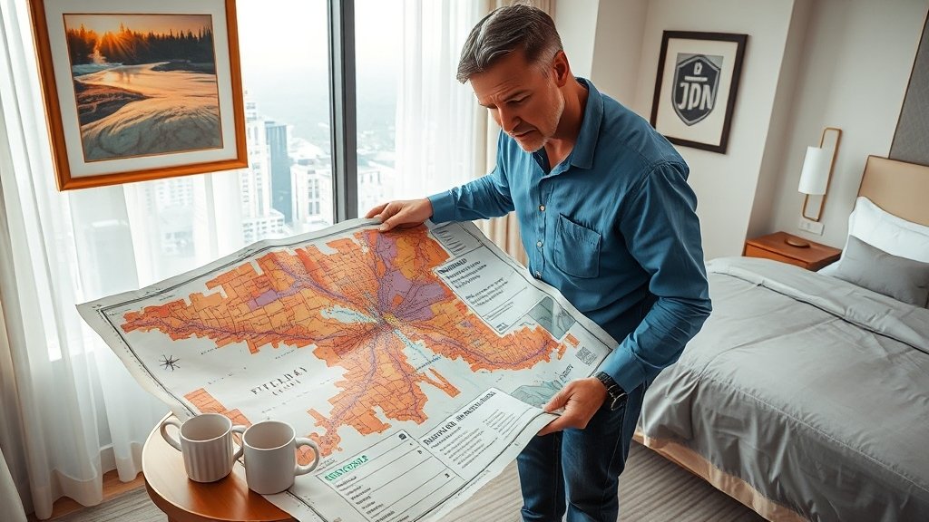 숙박 할인율 및 지역 혜택 (realistic 스타일)