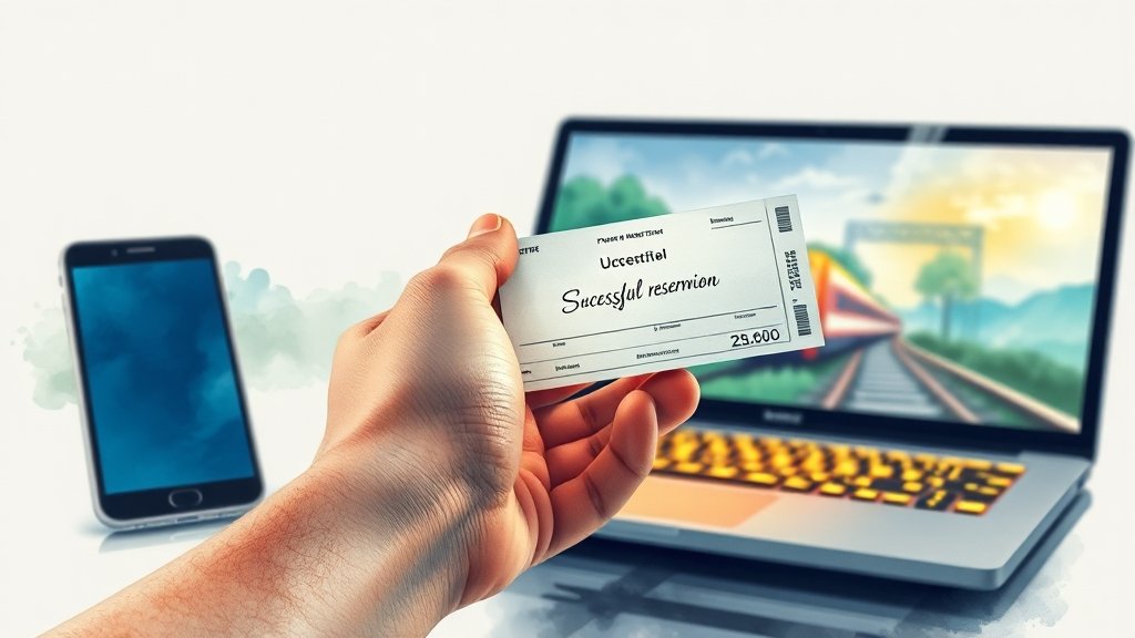 2025 추석 KTX/SRT 예매 완벽 가이드: 일정, 방법, 성공 꿀팁 3 예매 성공 꿀팁 대방출 (watercolor 스타일)