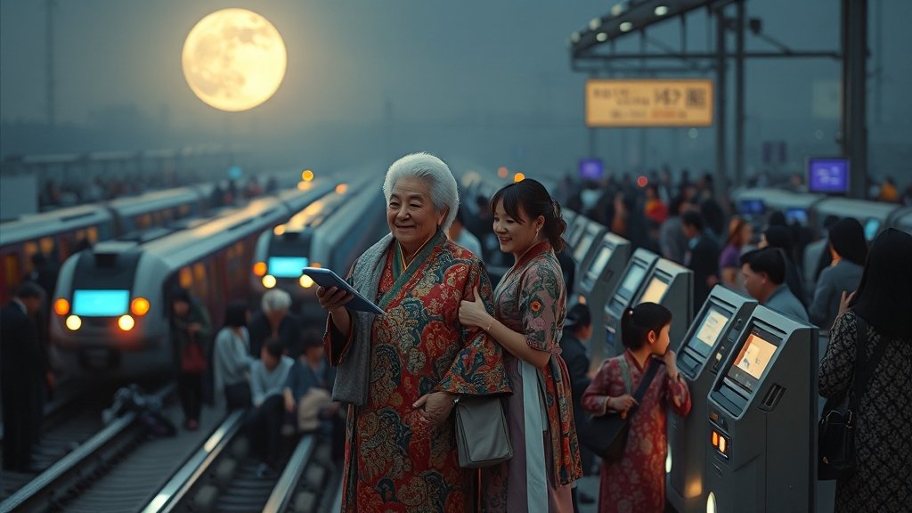 2025 추석 KTX/SRT 예매 완벽 가이드: 일정, 방법, 성공 꿀팁 7 2025 추석 연휴 정보 (realistic 스타일)