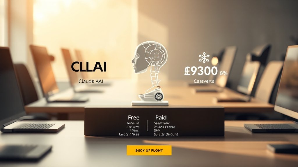 클로드 AI 요금제 (realistic 스타일)