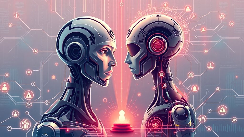 클로드 AI vs ChatGPT (illustration 스타일)