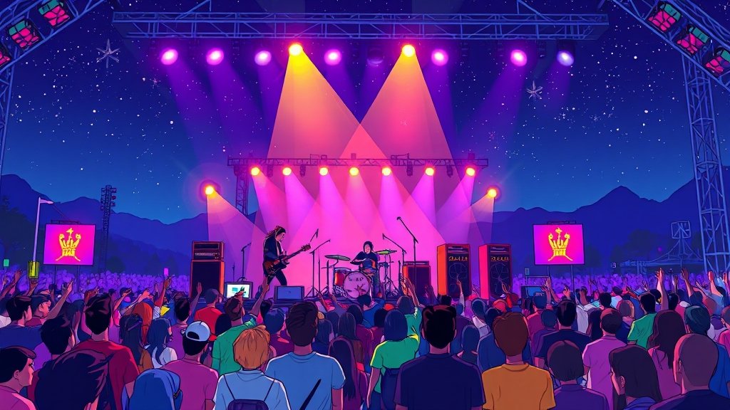 2025 부산국제록페스티벌: 라인업, 티켓, 교통까지 한눈에 1 2025 록페 개요 (cartoon 스타일)