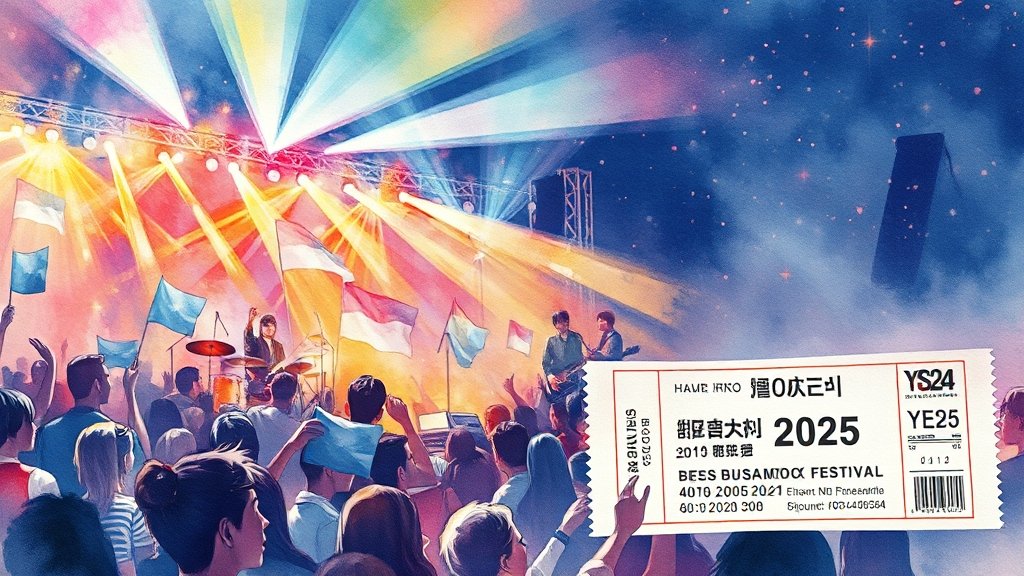 2025 부산국제록페스티벌: 라인업, 티켓, 교통까지 한눈에 3 티켓 예매 및 할인 정보 (watercolor 스타일)