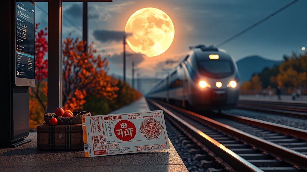 2025 추석 예매 일정 (realistic 스타일)