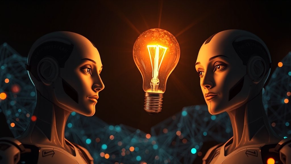 AI, 똑똑하게 활용하세요! (realistic 스타일)