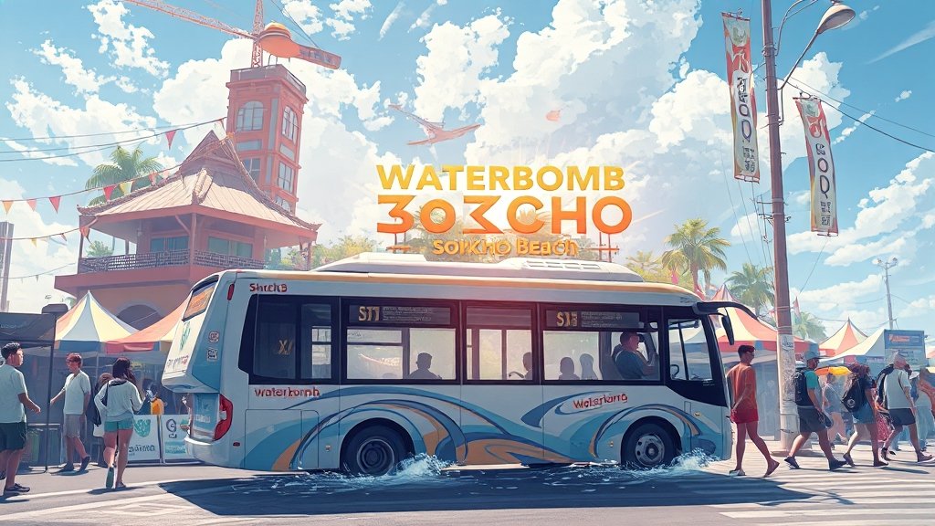 속초 워터밤 2025: 일정, 라인업, 준비물 완벽 가이드 5 교통 정보 및 주차 안내 (realistic 스타일)