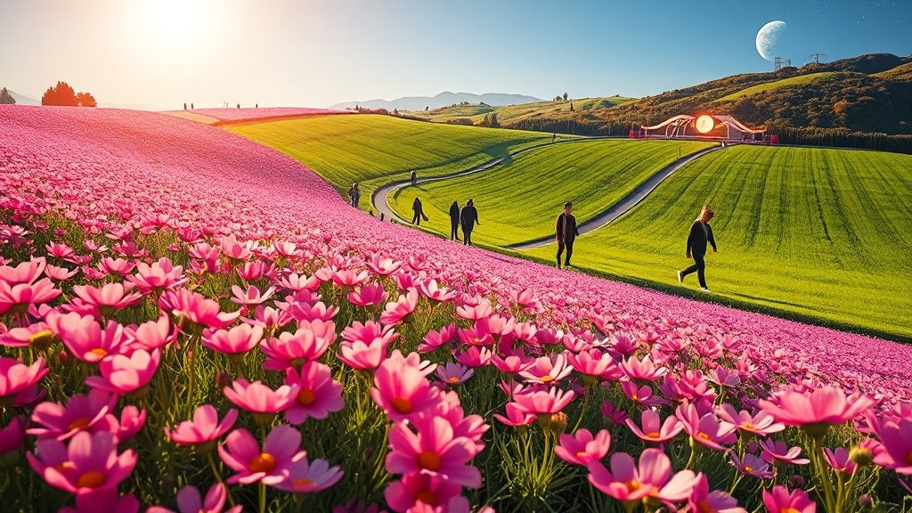 지역별 축제 하이라이트 (realistic 스타일)