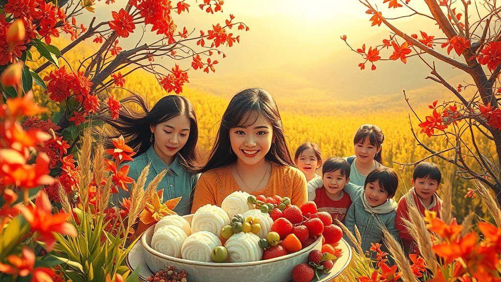 새로운 축제 & 특산물 축제 (realistic 스타일)