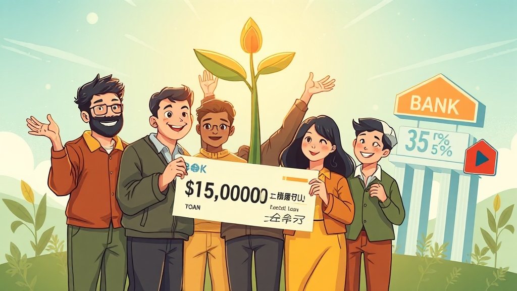 새출발기금, 어떤 혜택이 있을까? (cartoon 스타일)