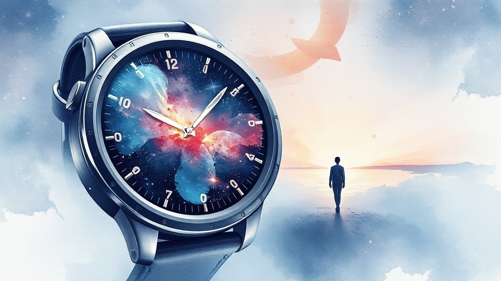 워치8 시리즈 개요 및 출시 정보 (watercolor 스타일)