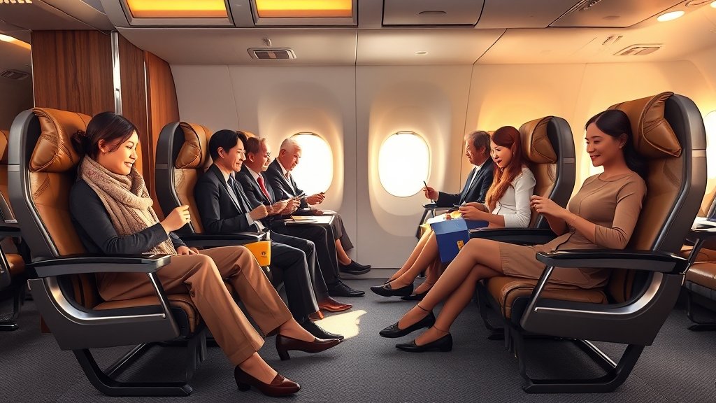 대한항공 마일리지 A to Z: 업그레이드, 예약, 꿀팁 완벽 정리 6 대한항공 프리미엄석 (realistic 스타일)