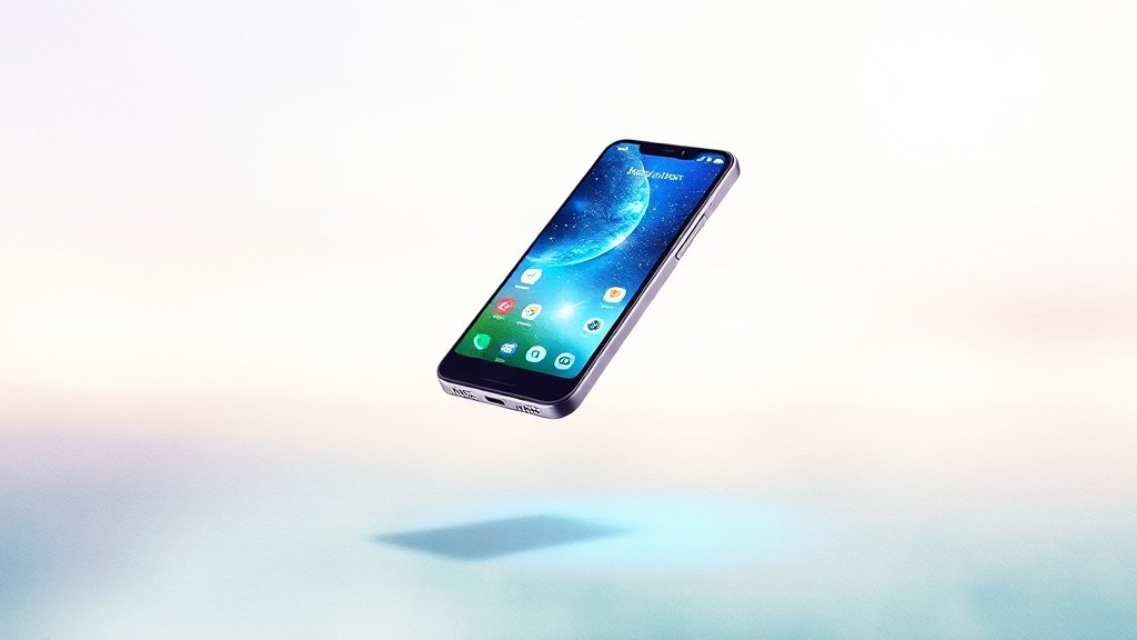 스마트폰 속 똑똑한 비서 (watercolor 스타일)