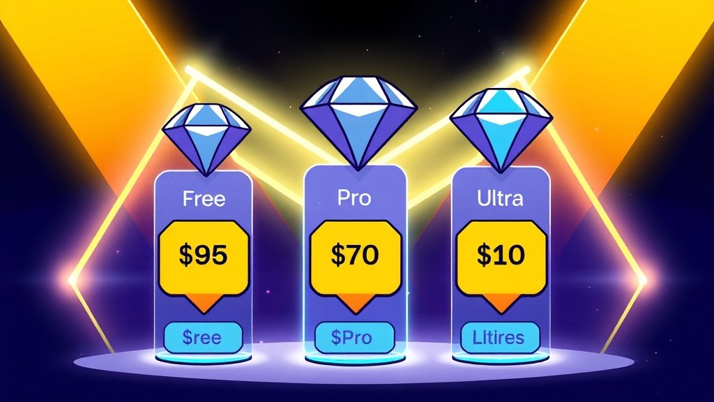 제미나이 요금제 개요 (cartoon 스타일)