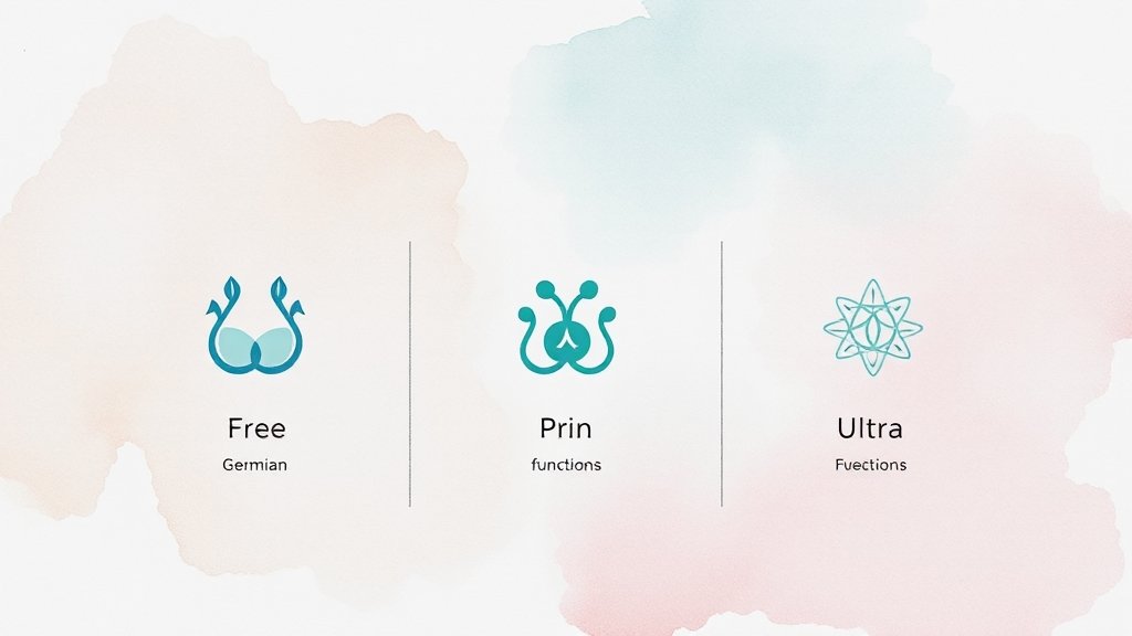 제미나이 무료 vs 유료 비교 (watercolor 스타일)