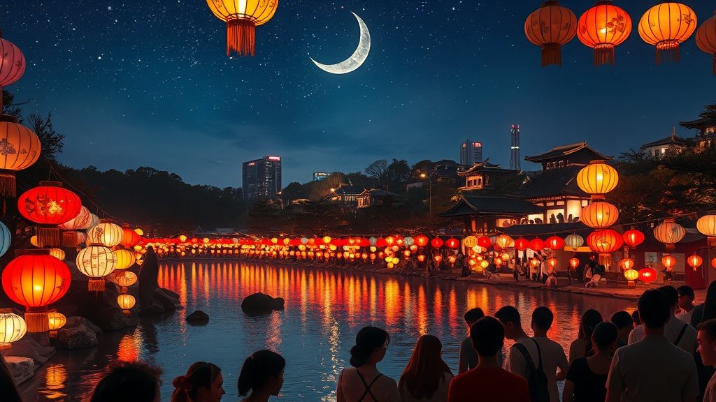 진주남강유등축제 A to Z: 2024년 축제 정보, 볼거리, 꿀팁 (50자) 7 축제의 발전과 미래 (realistic 스타일)