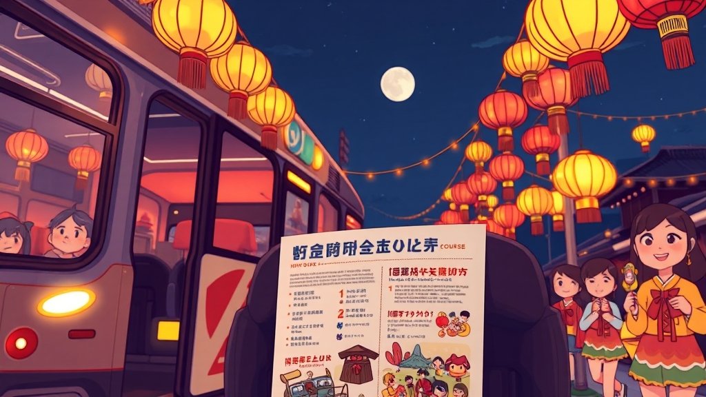 축제 관람 꿀팁 대방출 (cartoon 스타일)