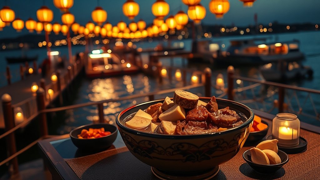 축제와 함께 주변 명소 탐방 (realistic 스타일)