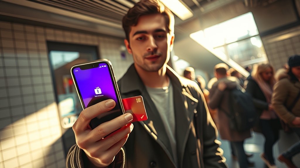 애플페이 티머니 시작 (realistic 스타일)