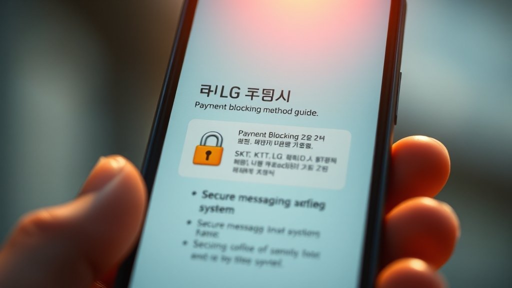 통신사별 차단 방법 (SKT, KT, LG U+, 알뜰폰) (realistic 스타일)