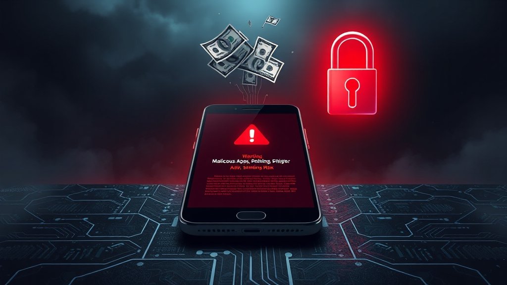 소액결제 해킹, 어떻게 일어날까? (illustration 스타일)