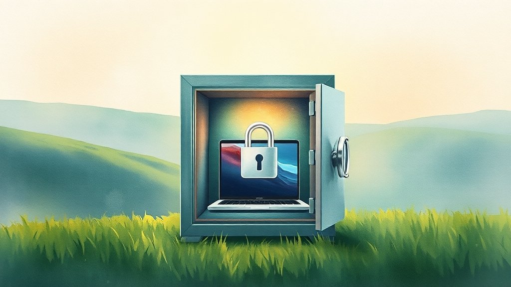 소액결제 해킹, 이제 안녕! (watercolor 스타일)