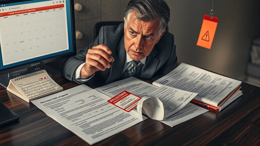 환급금 신청 시 주의사항 (realistic 스타일)