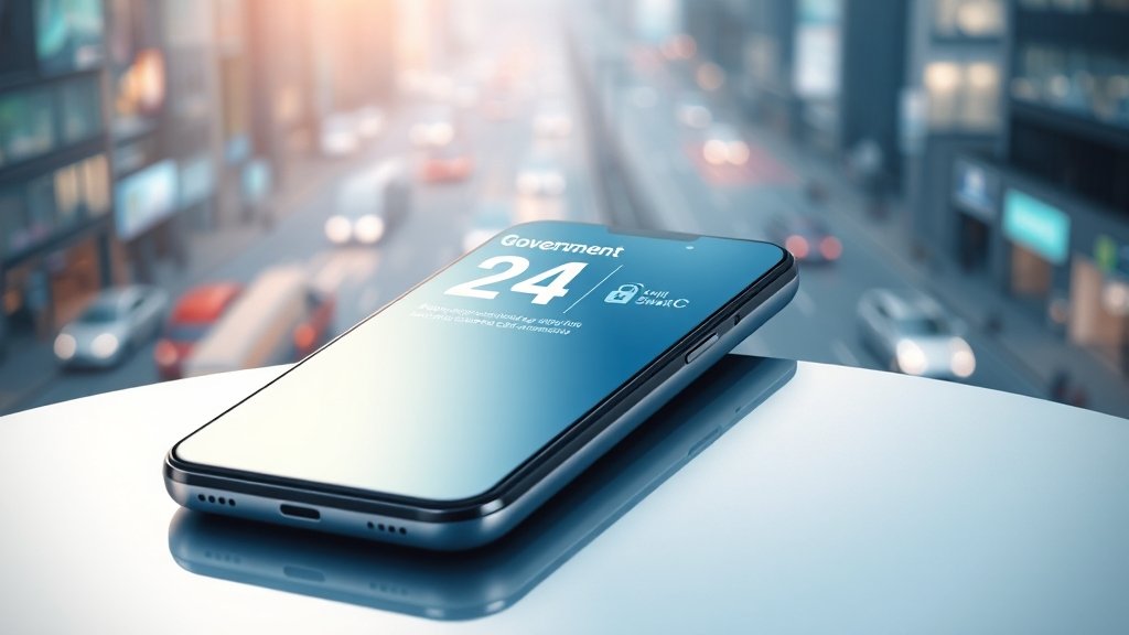 모바일 서비스 활용법 (illustration 스타일)