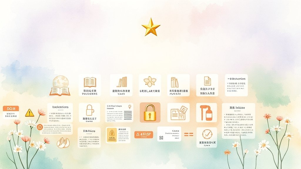 이용 시 유의사항 및 FAQ (watercolor 스타일)