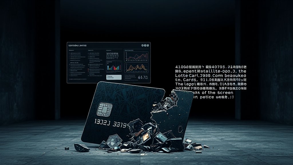 롯데카드 해킹 개요 (realistic 스타일)