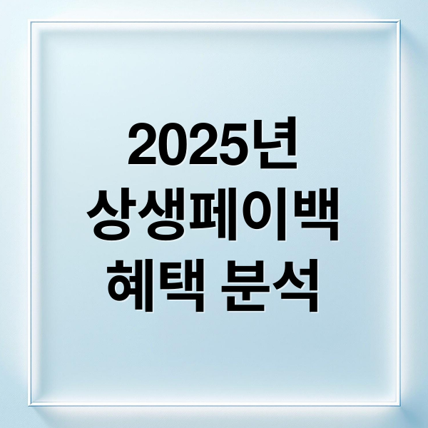 2025 상생페이백 A to Z: 신청부터 환급, 혜택까지 완벽 분석