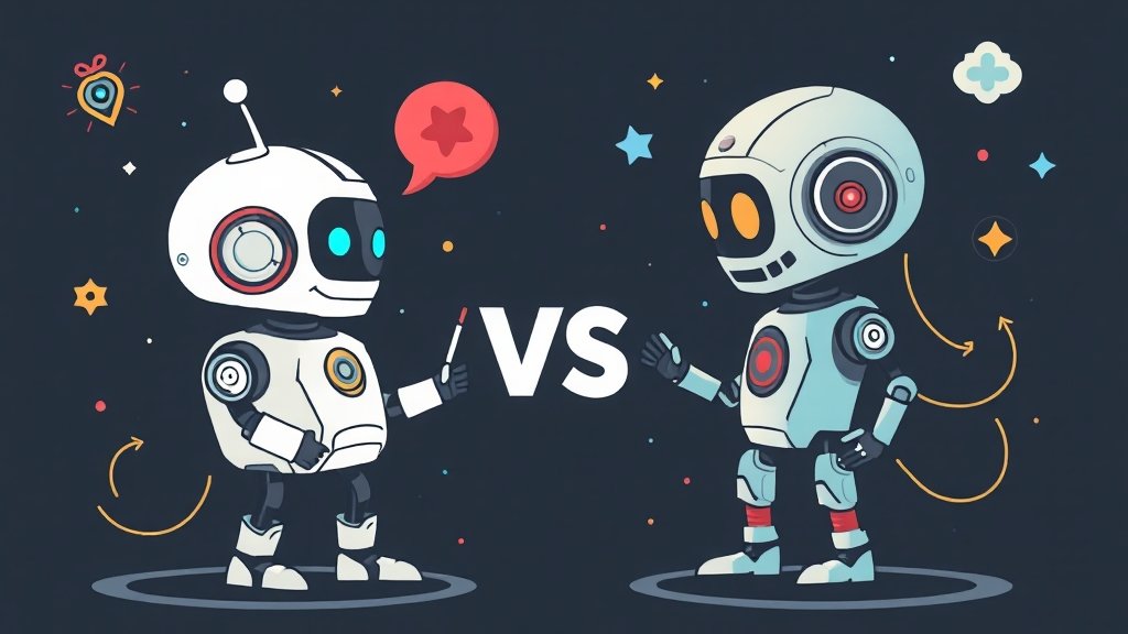 ChatGPT vs Gemini: 주요 비교 (illustration 스타일)