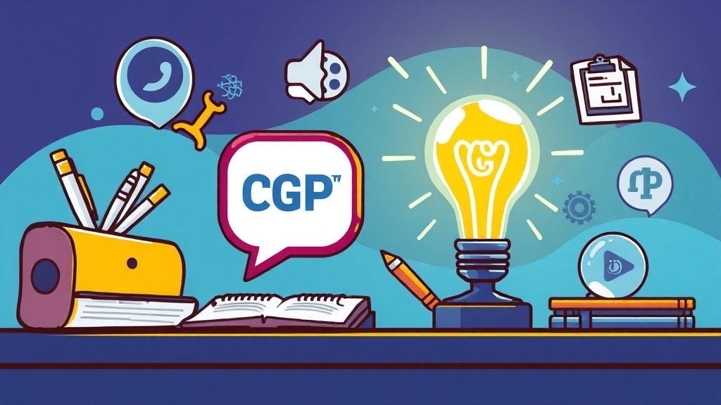 챗GPT 활용: 글쓰기, 자료 조사, 코드 생성 (cartoon 스타일)