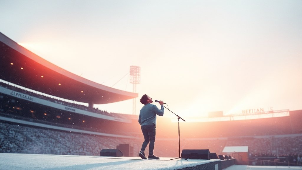 콘서트 일정 및 장소 상세 안내 (watercolor 스타일)