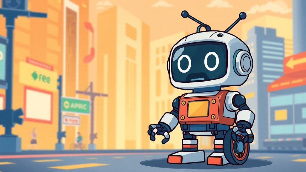 ChatGPT 자동화 활용 분야 (cartoon 스타일)