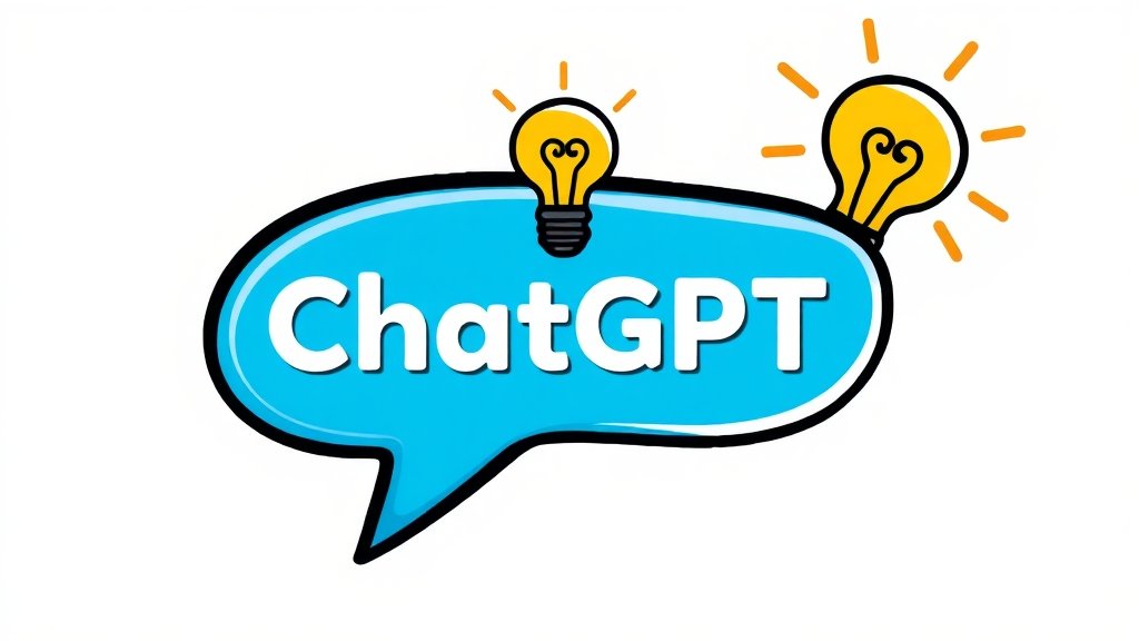 챗GPT 아이디어 발상법 (cartoon 스타일)