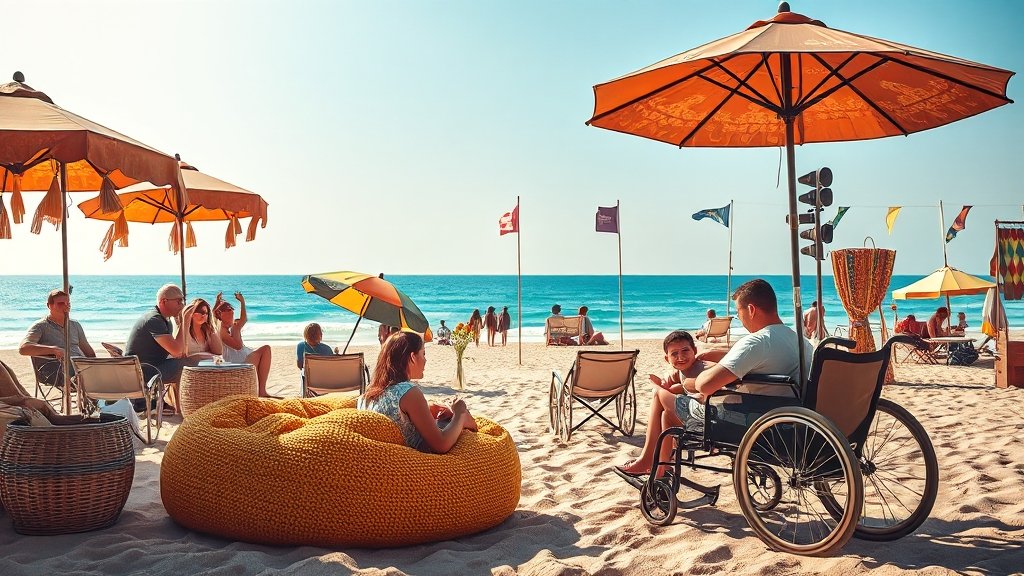 행사장 구성 (realistic 스타일)