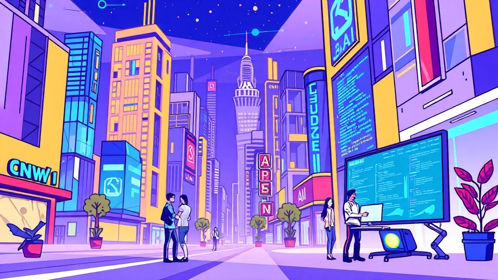 클로드 AI, 미래는 어떻게 바꿀까? (cartoon 스타일)