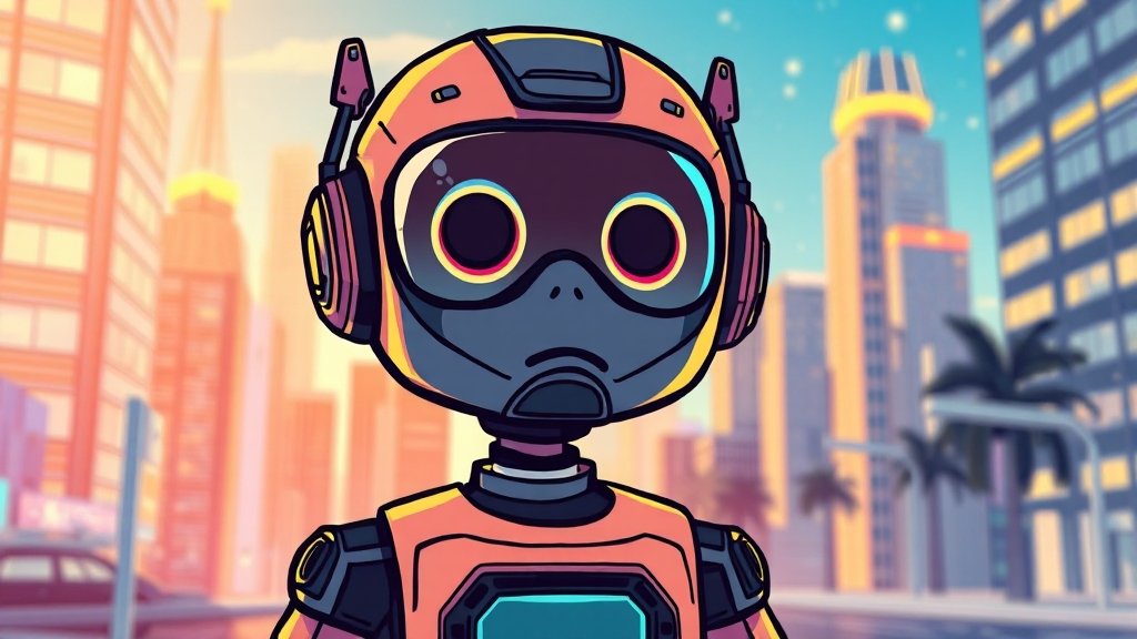 ChatGPT, 인공지능 모델 (cartoon 스타일)