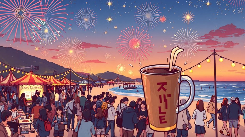 2025 강릉커피축제 완벽 가이드: 프로그램, 부스, 교통, 꿀팁 총정리 2 주요 프로그램 안내 (cartoon 스타일)