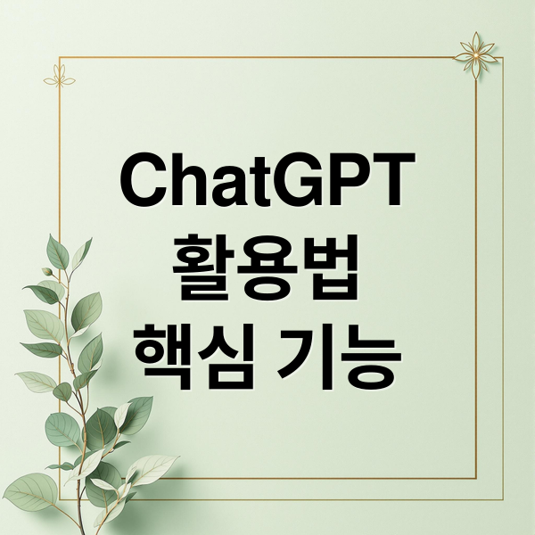 ChatGPT: 글쓰기, 번역, 코딩, 아이디어 발상까지! 7가지 핵심 기능 완벽 분석