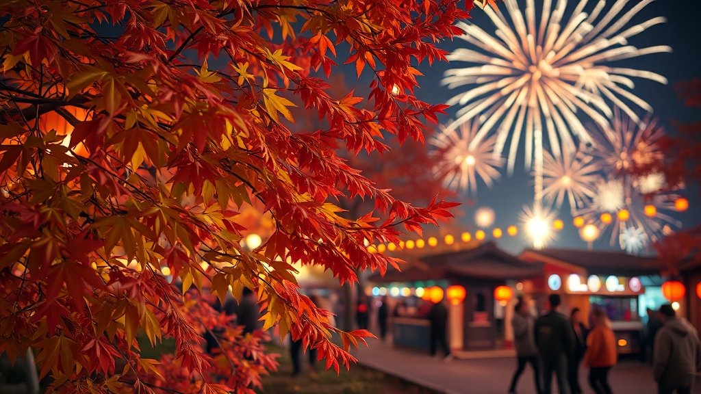 시기별 11월 축제 달력 (realistic 스타일)