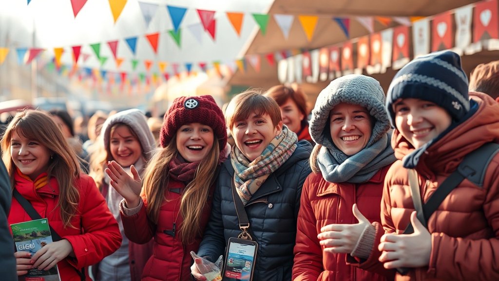 축제 방문 전 필수 체크리스트 (realistic 스타일)