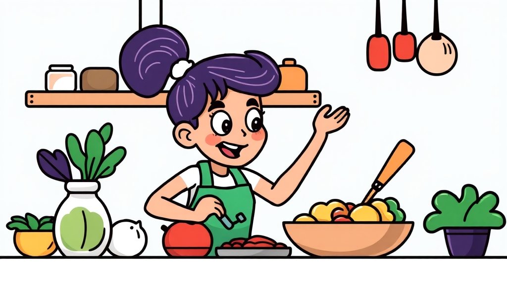 챗GPT 똑똑하게 쓰는 법 (cartoon 스타일)