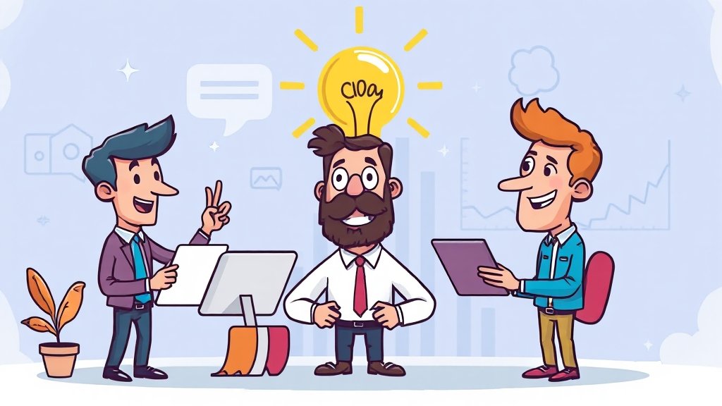 마케터를 위한 챗GPT 프롬프트 예시 (cartoon 스타일)