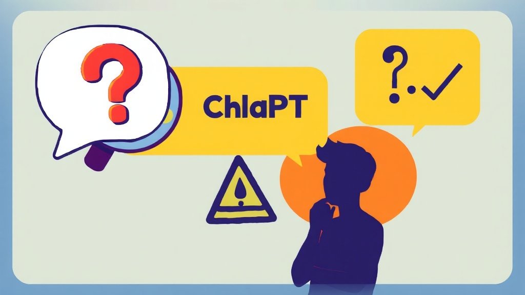 챗GPT 활용 시 주의사항 (cartoon 스타일)