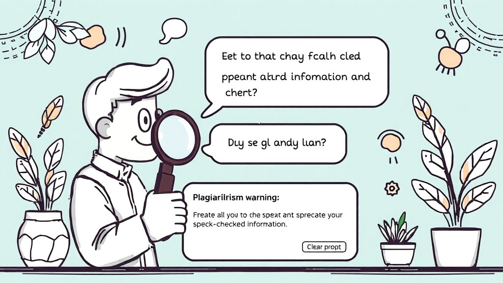 챗GPT 활용 시 주의사항 (illustration 스타일)