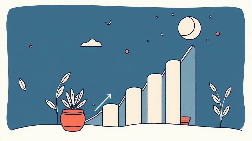 챗GPT 블로그 성공 전략: 키워드 발굴부터 콘텐츠 제작, 운영 꿀팁까지! 6 블로그 운영 전략, 챗GPT 극대화 (illustration 스타일)