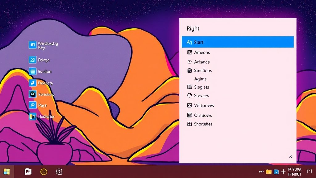 시작 메뉴 200% 활용법 (cartoon 스타일)